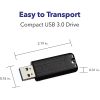 Verbatim Microban 32GB PinStripe USB 3.2 Flash Drive Business Pack - 32 GB - USB 3.2 (Gen 1) Type A - Black - Lifetime Warranty - 10 / Pack - Image 8