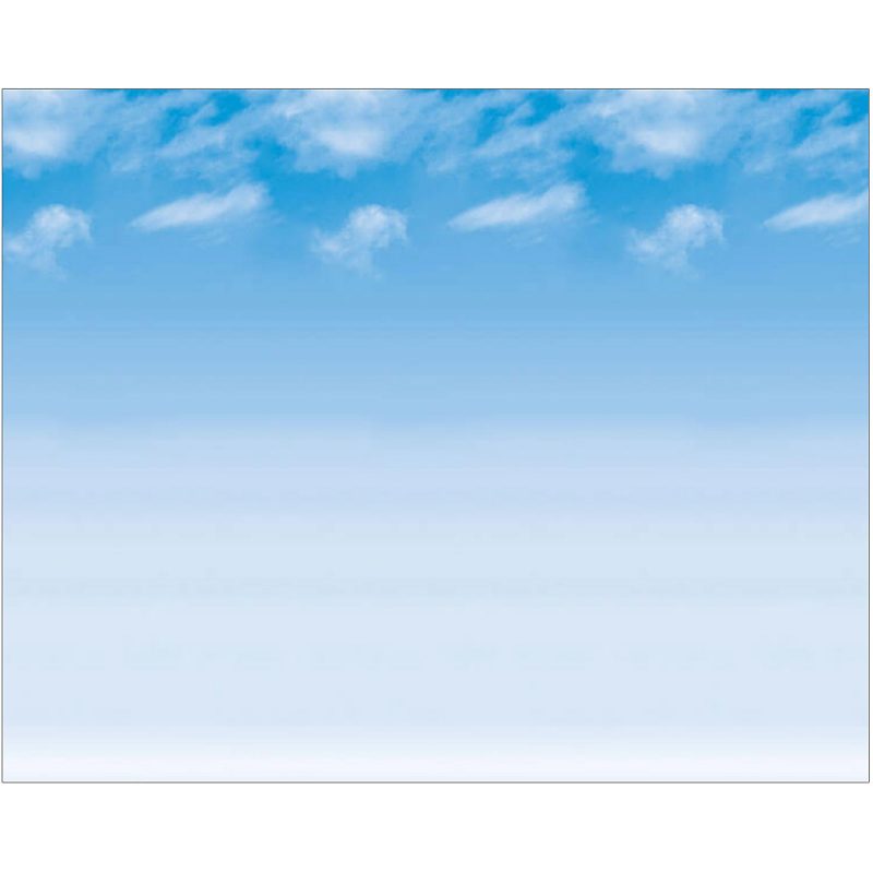 Pacon® Fadeless Bulletin Board Art Paper, 48" x 12', Lite Blue, Pack Of 4 Rolls - Wispy Clouds