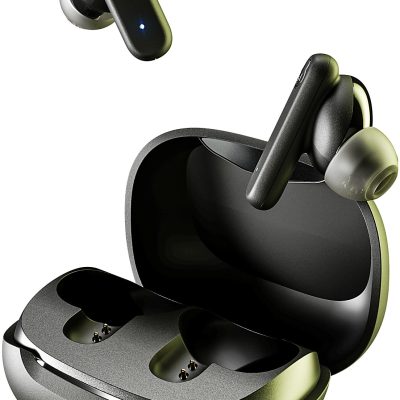 Skullcandy Smokin Buds True Wireless Earbuds With Mic, True Black, S2TAW-R740