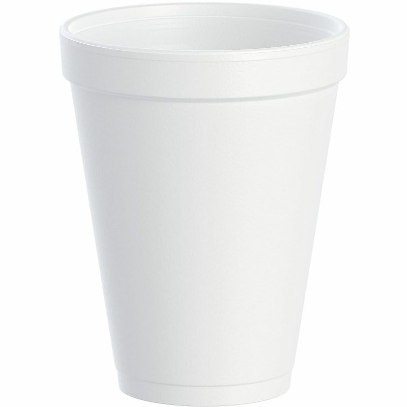 Dart® Insulated Foam Drinking Cups, White, 12 Oz, Box Of 1,000, DCC12J12 - Image 2