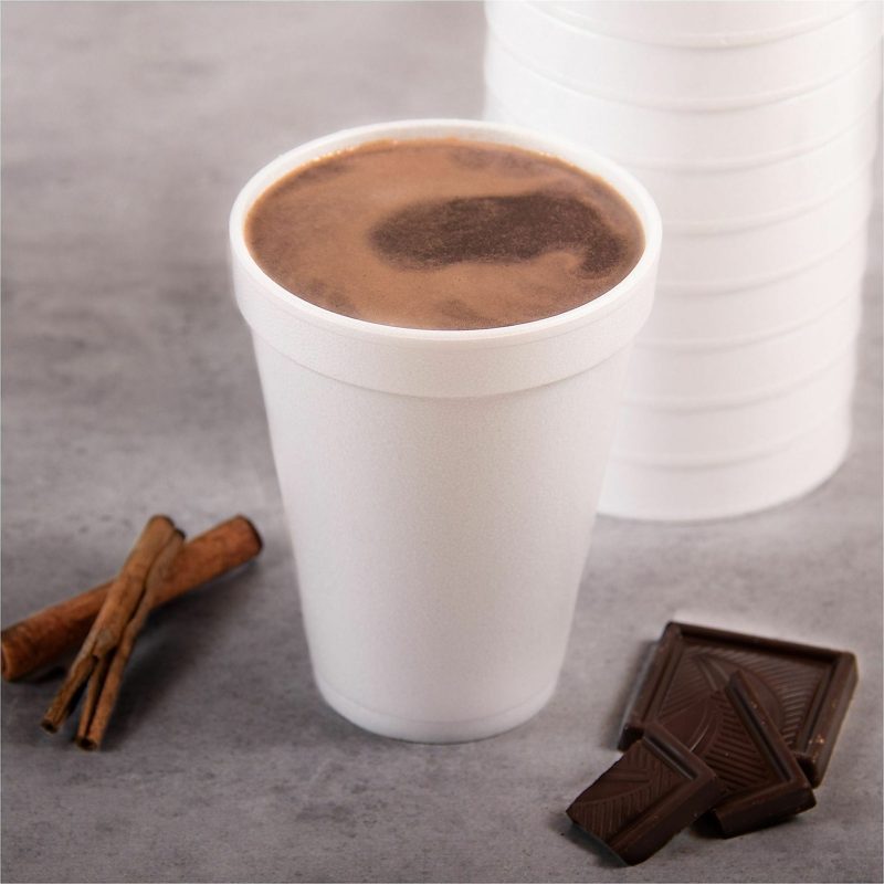 Dart® Insulated Foam Drinking Cups, White, 12 Oz, Box Of 1,000, DCC12J12 - Image 3