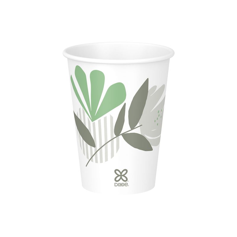 Dixie® Paper Hot Cups, 12 Oz, Pathways, Case Of 1,000 Cups - Image 3