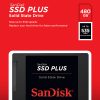 SanDisk® SSD PLUS Internal Solid State Drive, 480GB, Black
