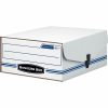 Bankers Box® Liberty® Binder Pak Storage Box, 4 3/4" x 9 3/4" x 11 7/8", 35% Recycled, White/Blue - Image 2