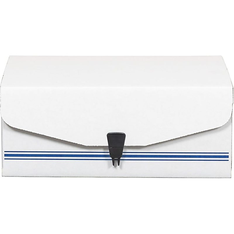 Bankers Box® Liberty® Binder Pak Storage Box, 4 3/4" x 9 3/4" x 11 7/8", 35% Recycled, White/Blue - Image 3
