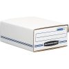 Bankers Box® Liberty® Binder Pak Storage Box, 4 3/4" x 9 3/4" x 11 7/8", 35% Recycled, White/Blue - Image 4