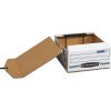 Bankers Box® Liberty® Binder Pak Storage Box, 4 3/4" x 9 3/4" x 11 7/8", 35% Recycled, White/Blue - Image 8
