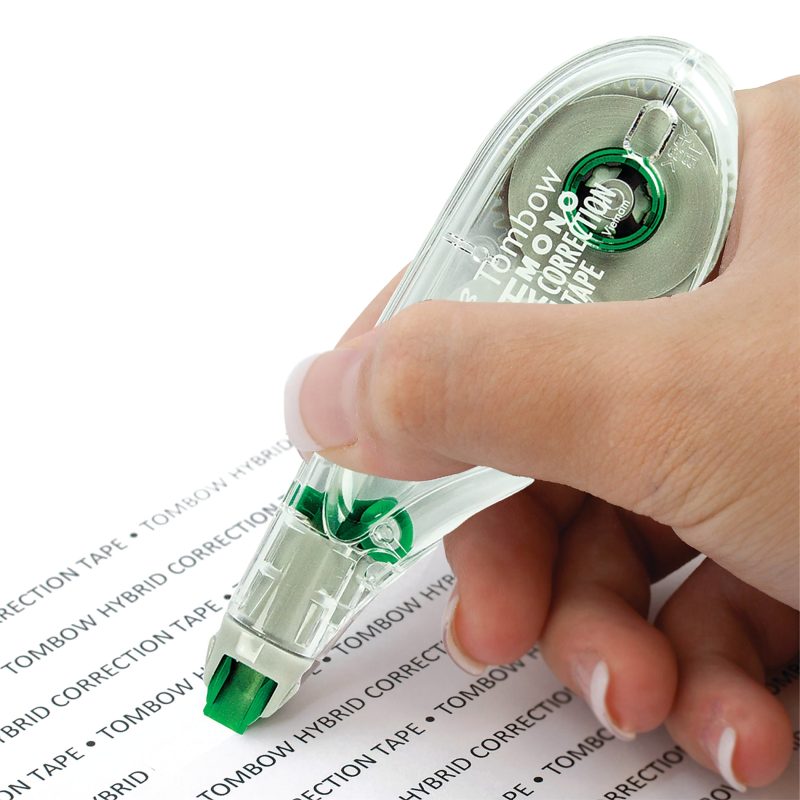 Tombow® Mono® Hybrid-Style Correction Tape, Single Line, 0.16" x 394", Clear, Pack Of 10 - Image 2