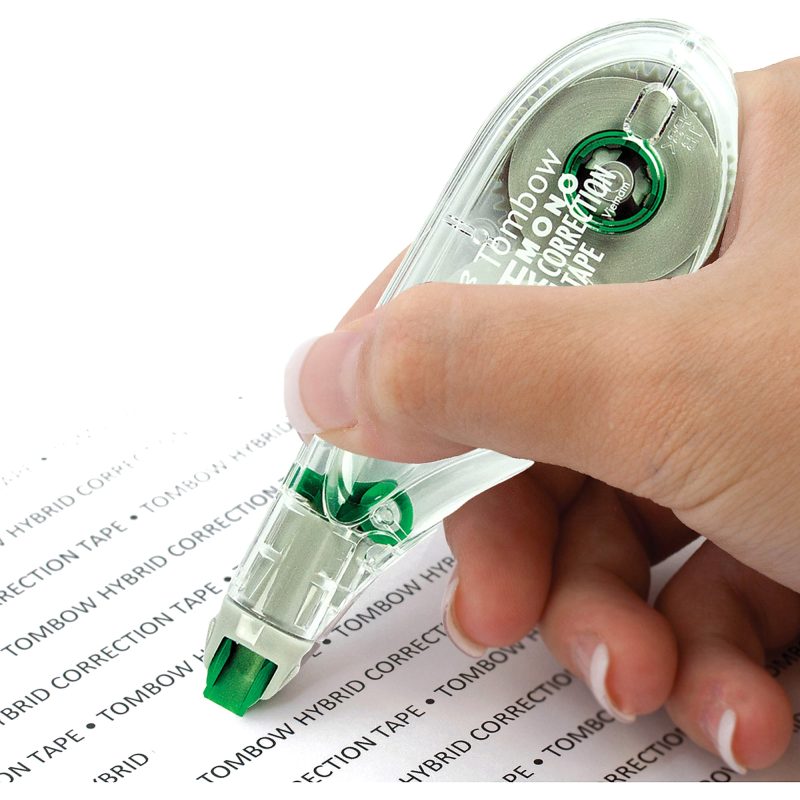 Tombow® Mono® Hybrid-Style Correction Tape, Single Line, 0.16" x 394", Clear, Pack Of 10 - Image 7