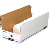 Bankers Box® Liberty® Corrugated Storage Boxes, 4 1/4" x 9 1/4" x 23 3/4", White/Blue, Case Of 12 - Image 3