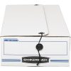 Bankers Box® Liberty® Corrugated Storage Boxes, 4 1/4" x 9 1/4" x 23 3/4", White/Blue, Case Of 12 - Image 8