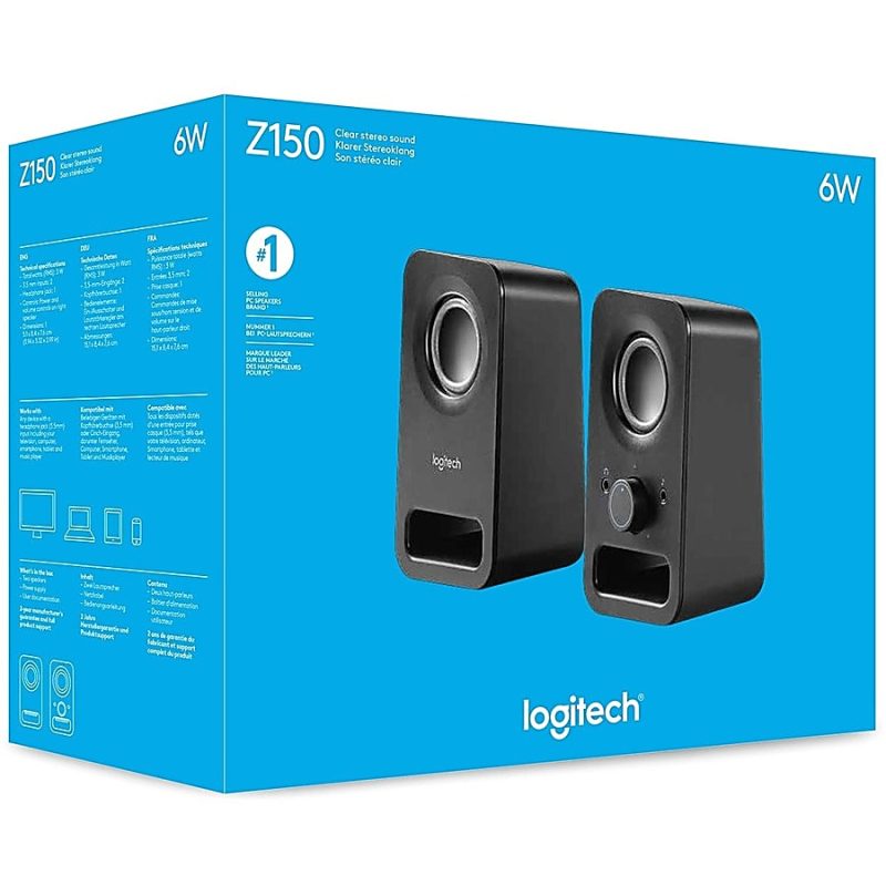 Logitech® Z150 2-Piece Speakers, Black - Image 7