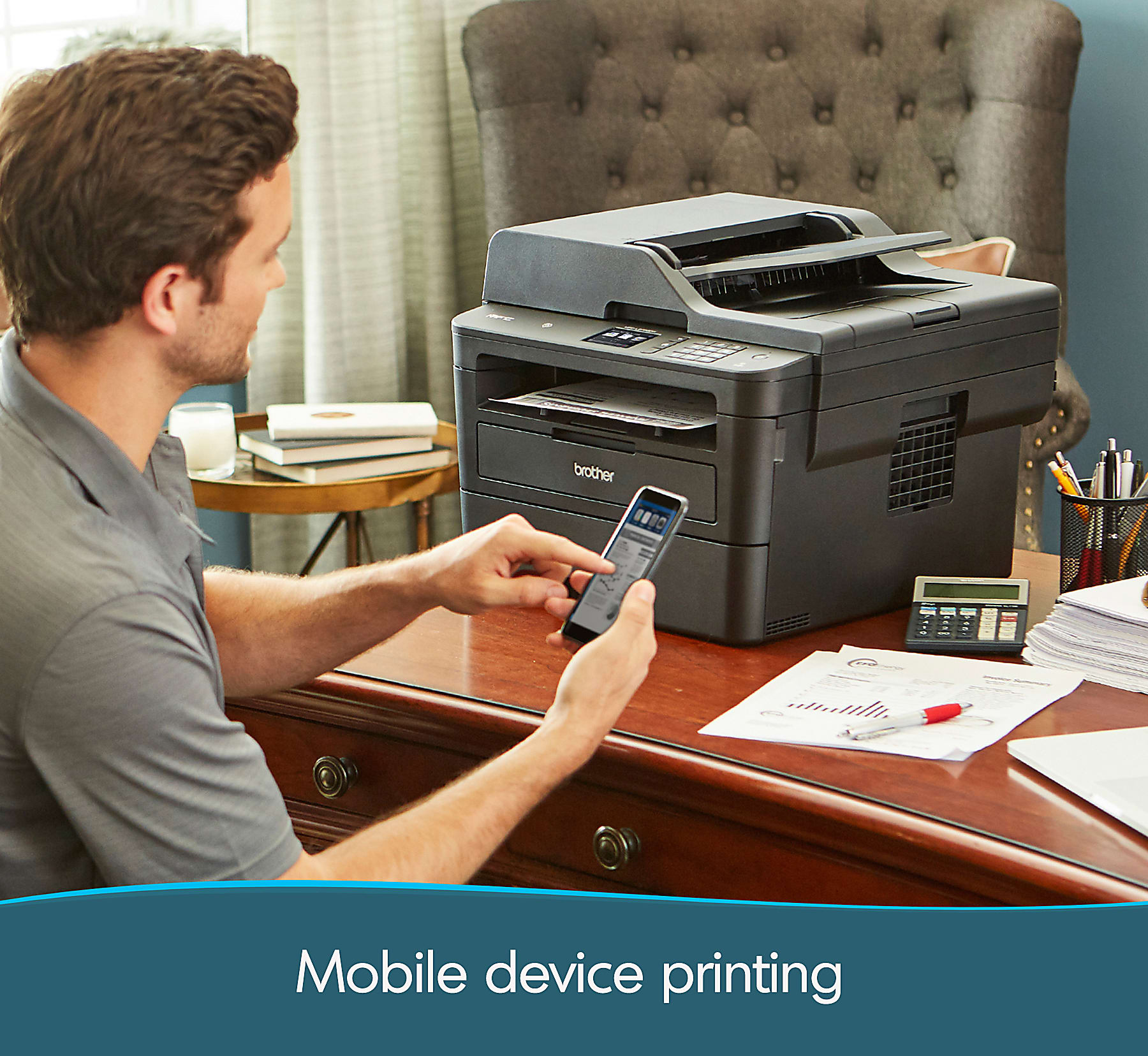 Brother® MFC-L2750DW XL Wireless Laser All-In-One Monochrome Printer - Image 5