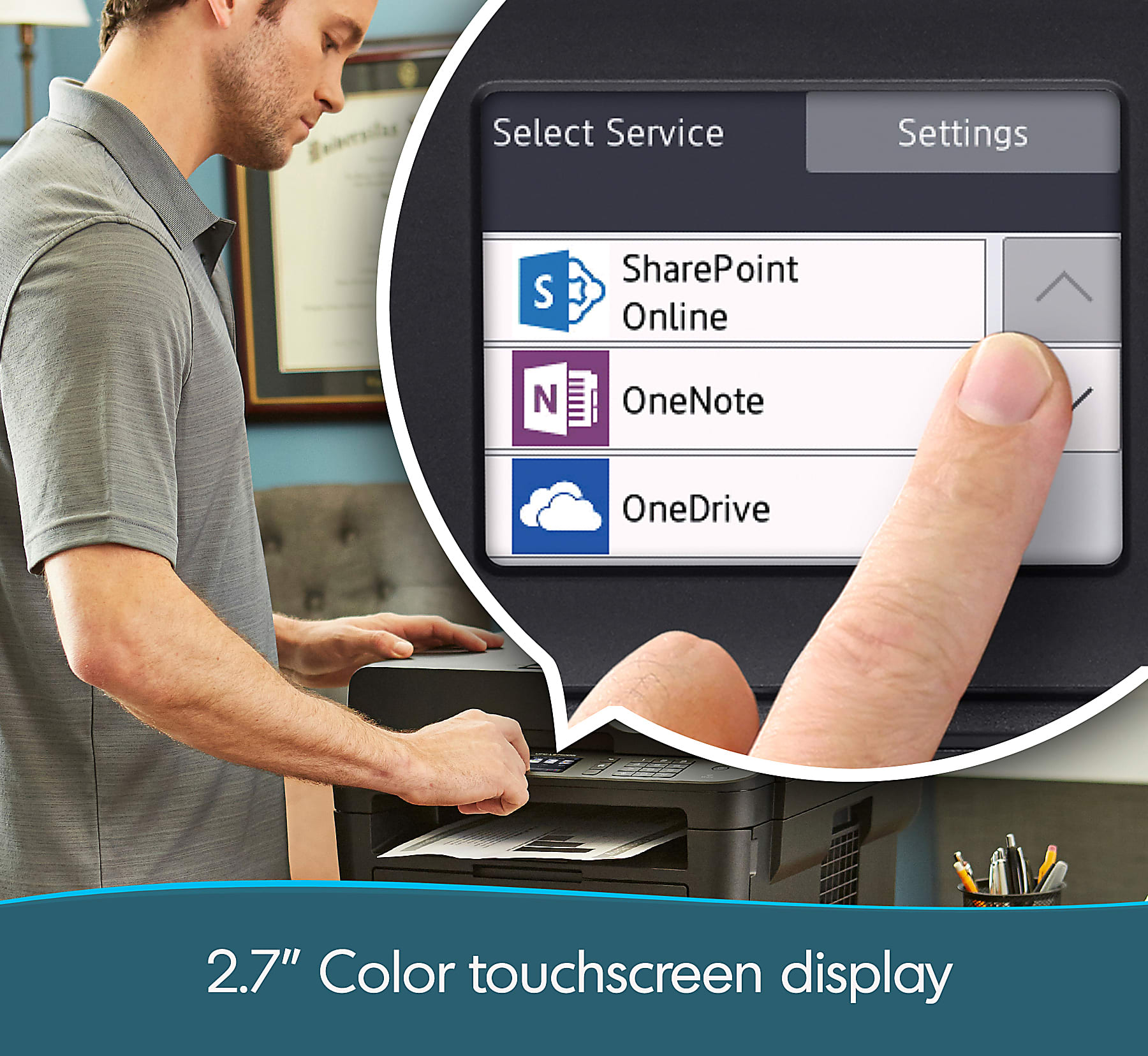 Brother® MFC-L2750DW XL Wireless Laser All-In-One Monochrome Printer - Image 7