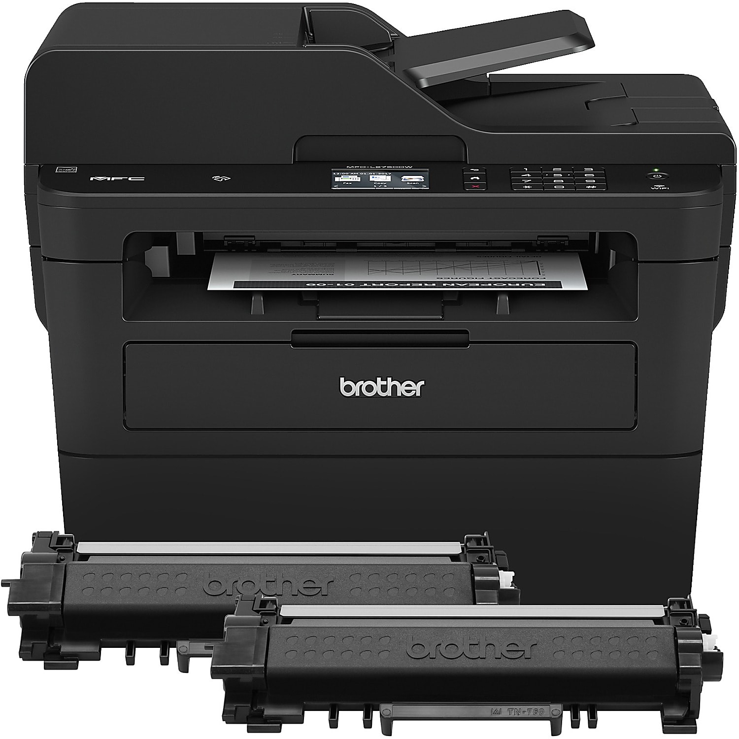 Brother® MFC-L2750DW XL Wireless Laser All-In-One Monochrome Printer - Image 10