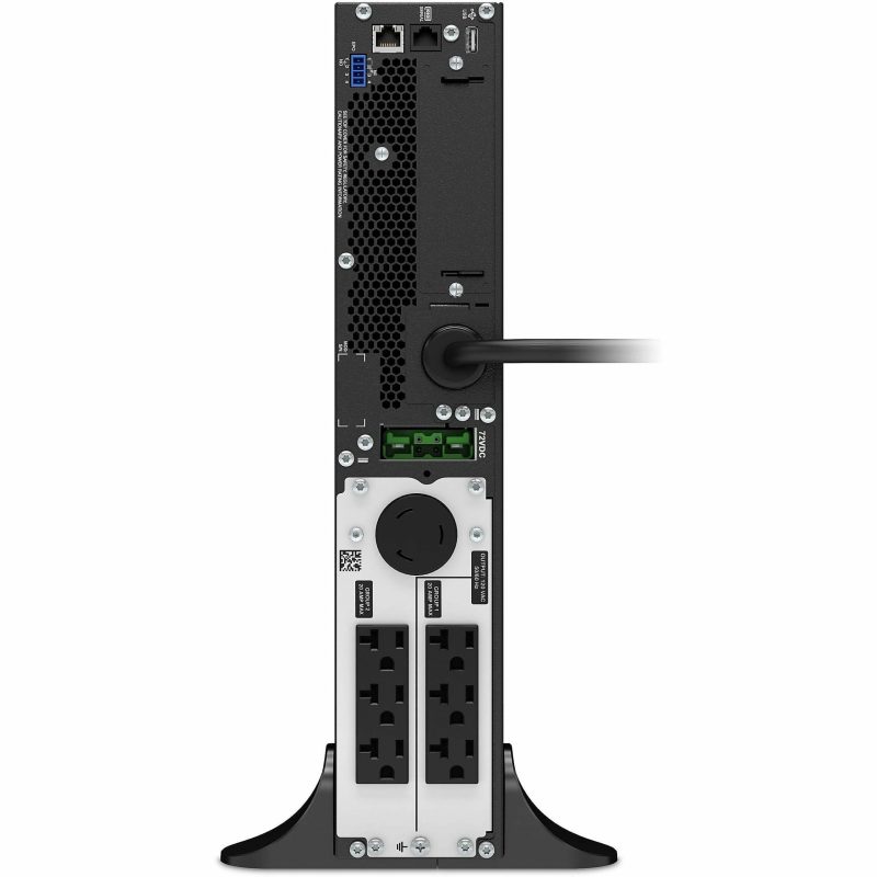 APC Smart-UPS On-Line, 2200VA, Tower, 120V, 6x 5-20R+1x L5-20R NEMA outlets, SmartSlot, Extended runtime, W/O rail kit - 2U Tower - 3 Hour Recharge - 120 V Input - 120 V AC Output - Sine Wave - 1 x NEMA L5-20R, 6 x NEMA 5-20R - 7 x Battery/Surge Outlet - Image 3
