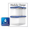 Bankers Box® Heavy-Duty Portable Storage File Box, Letter/Legal Size, 10 5/8" x 14 3/16" x 17 3/8", Clear/Blue - Image 3
