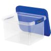 Bankers Box® Heavy-Duty Portable Storage File Box, Letter/Legal Size, 10 5/8" x 14 3/16" x 17 3/8", Clear/Blue - Image 7