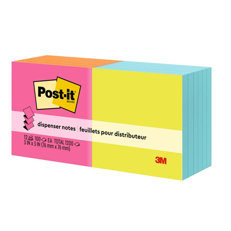 Post-it Pop Up Notes, 12 Pads, 3 in x 3 in, Clean Removal, School Supplies and Office Products, Sticky Notes for Vertical Surfaces, Monitors, Walls and Windows, Poptimistic Collection - Image 12