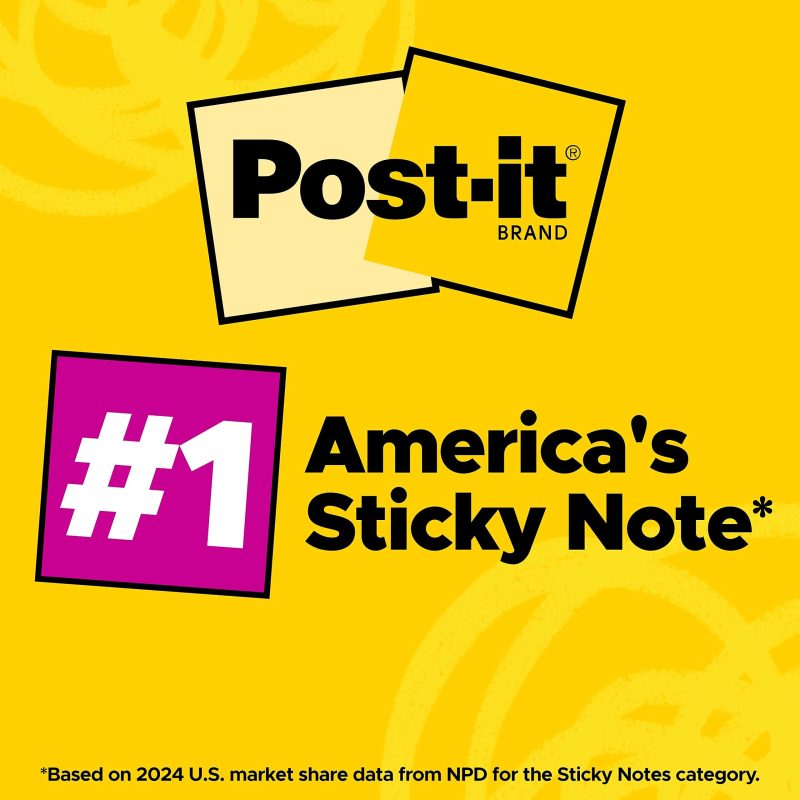 Post-it Pop Up Notes, 12 Pads, 3 in x 3 in, Clean Removal, School Supplies and Office Products, Sticky Notes for Vertical Surfaces, Monitors, Walls and Windows, Alternating Pastel Colors - Image 7