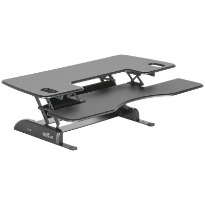 VariDesk ProPlus Manual Standing Desk Riser, 36"W x 41-3/4 "D, Black - Black,48 in.