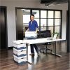 Bankers Box® Hang'N'Stor™ Medium-Duty Storage Boxes With Lift-Off Lids And Built-In Handles, 15 1/2" x 12" x 10", Letter/Legal Size, 60% Recycled, White/Blue, Case Of 4 - Image 9