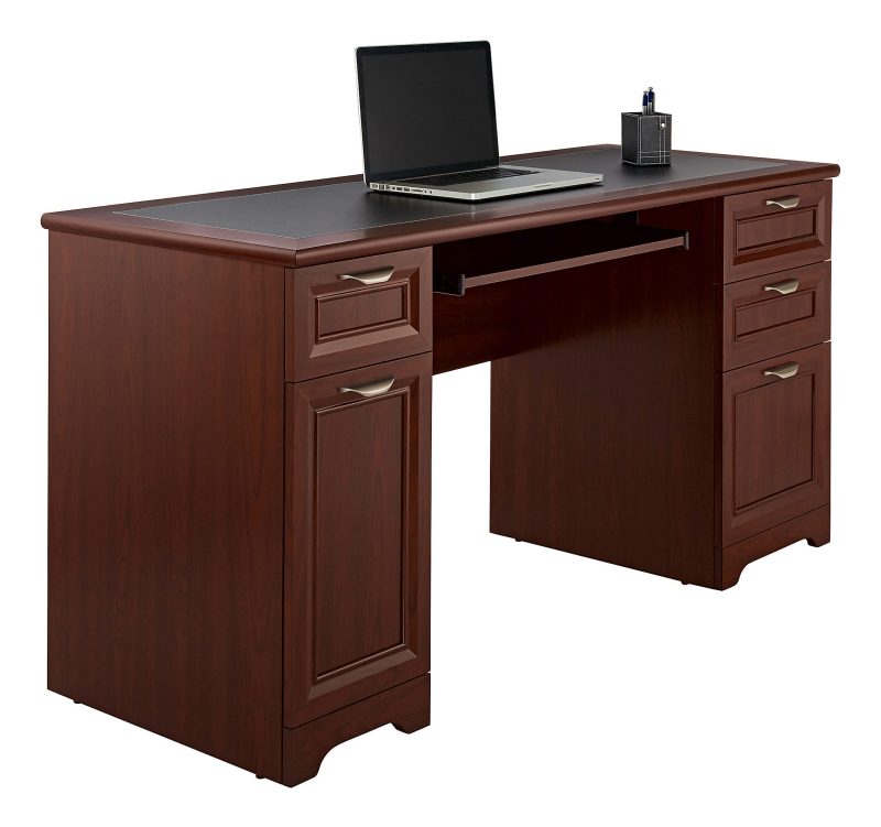 Realspace® Magellan 59"W Manager's Computer Desk, Classic Cherry - Image 3
