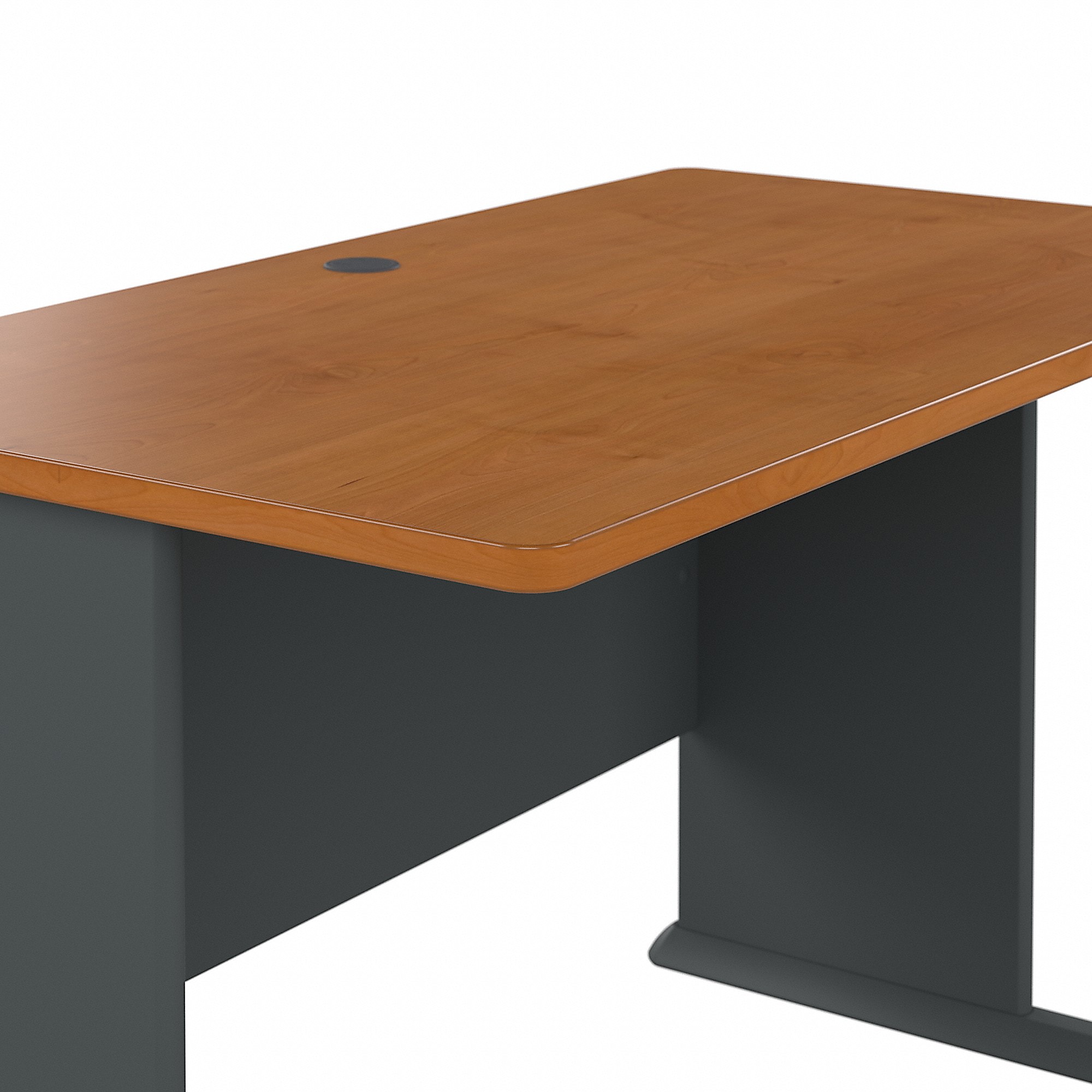 Bush Business Furniture Office Advantage 48"W Computer Desk, Natural Cherry/Slate, Standard Delivery - Image 5