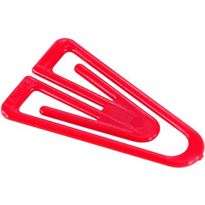 Baumgartens® Plastic Paper Clips, Box Of 200, Large, Assorted Colors