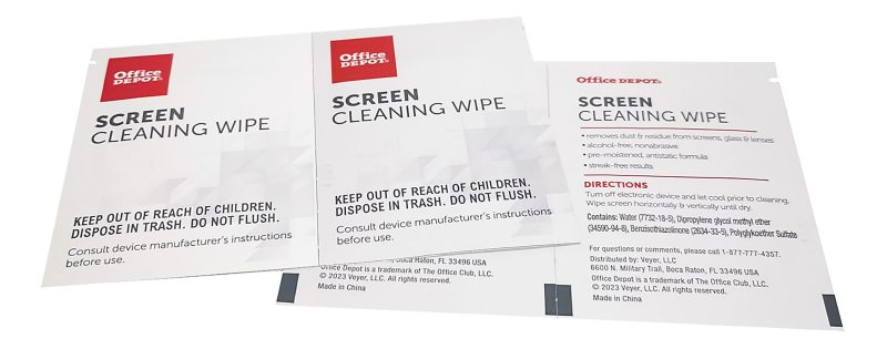 Office Depot® Brand Screen Individually Wrapped Cleaning Wipes, Box Of 100 - Image 4