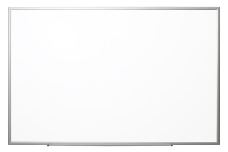 Realspace™ Magnetic Dry-Erase Whiteboard, 48" x 72", Aluminum Frame With Silver Finish - White,36 in. X 48 in.