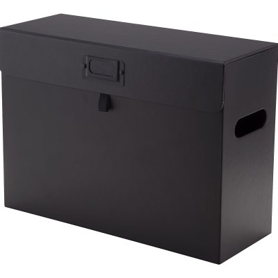 Realspace® File Storage Box, Letter Size, 14" x 10-1/4" x 5-1/2", Black