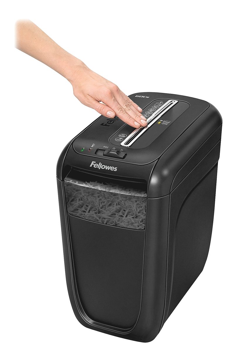 Fellowes® 60Cs 10-Sheet Cross-Cut Shredder - Image 5