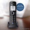 Panasonic® KX-TGA950B DECT 6.0 Cordless Expansion Handset For Panasonic KX-TG9541B Expandable Phone Systems - Image 4