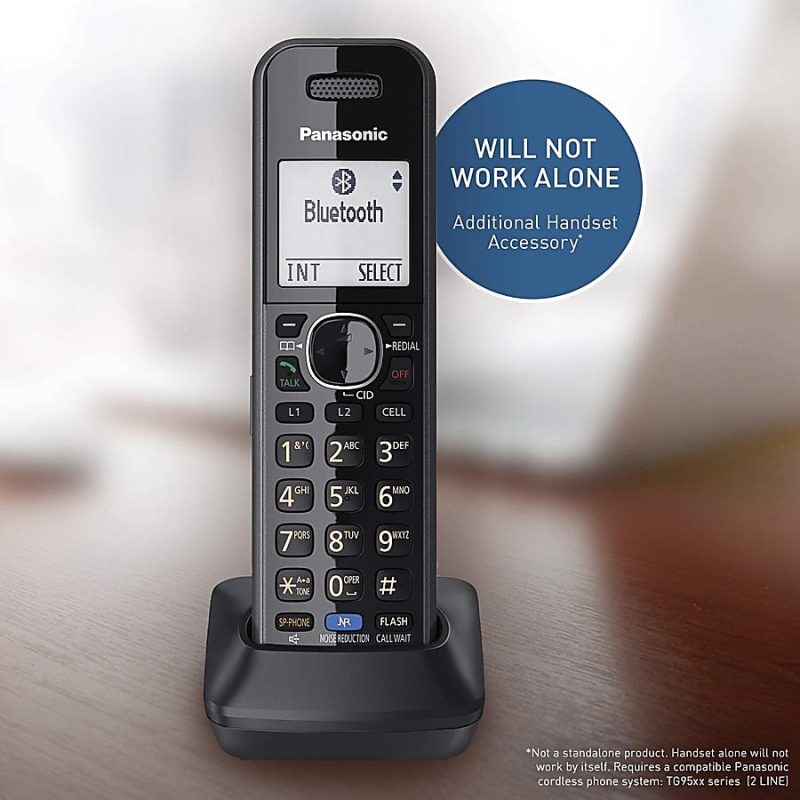 Panasonic® KX-TGA950B DECT 6.0 Cordless Expansion Handset For Panasonic KX-TG9541B Expandable Phone Systems - Image 4