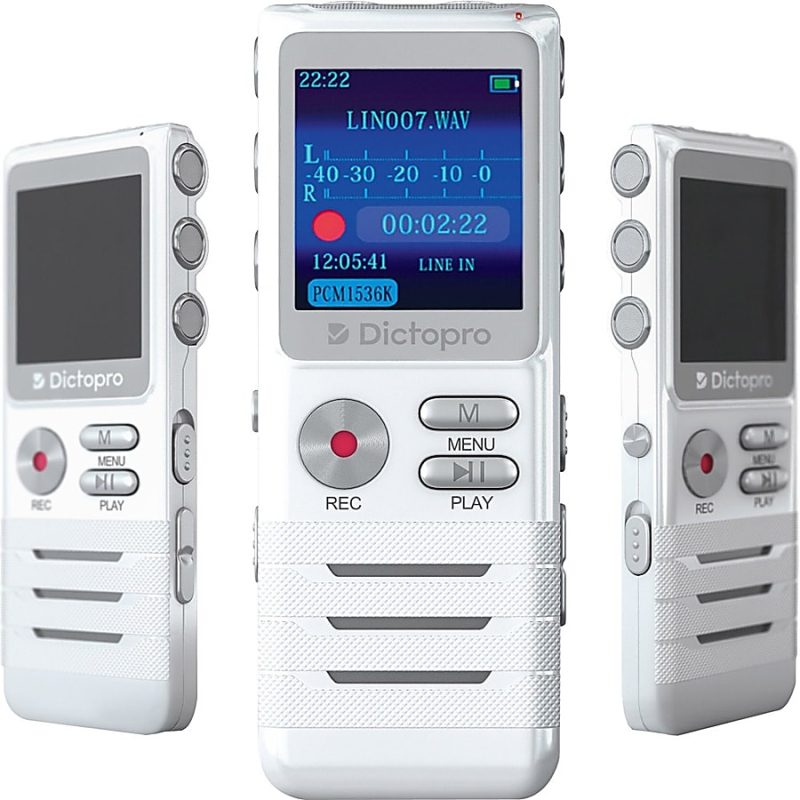 Dictopro Digital Voice Activated Recorder by Dictopro - Easy HD Recording of Lectures and Meetings w/Double Microphone, MP3, USB, 8GB - 8 GBLCD - MP3, WAV, APE, FLAC - 700 HourspeaceRecording Time - Portable - Image 7