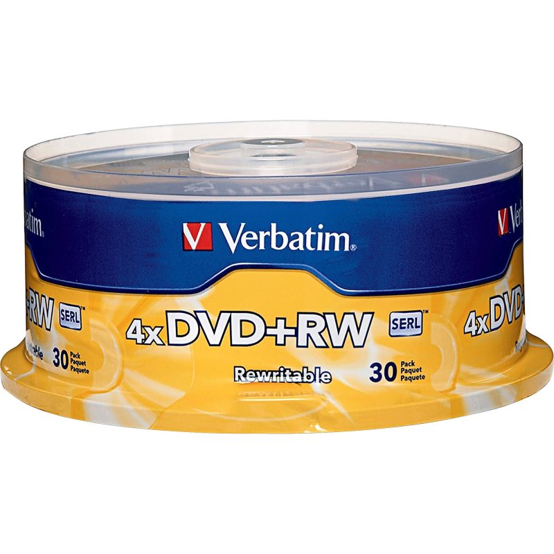Verbatim® DVD+RW Rewritable Media Spindle, 4.7GB/120 Minutes, Pack Of 30 - Image 3