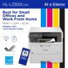 Brother® HL-L3300CDW Wireless Digital Multi-Function Laser Color Printer With Refresh EZ Print Eligibility - Image 3