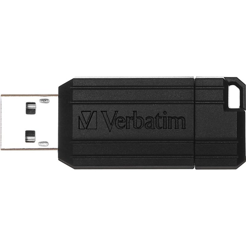 Verbatim® PinStripe USB Flash Drive, 64GB, Black, Pack Of 10 - Image 4