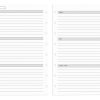 TUL® Discbound Undated Weekly/Monthly Refill Pages, Junior Size, 68 Sheets