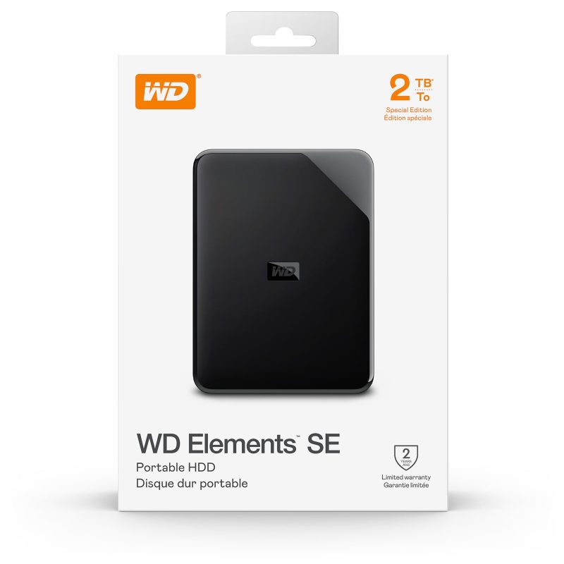 Western Digital Elements™ SE Portable Hard Drive, 2TB, Black - Image 4