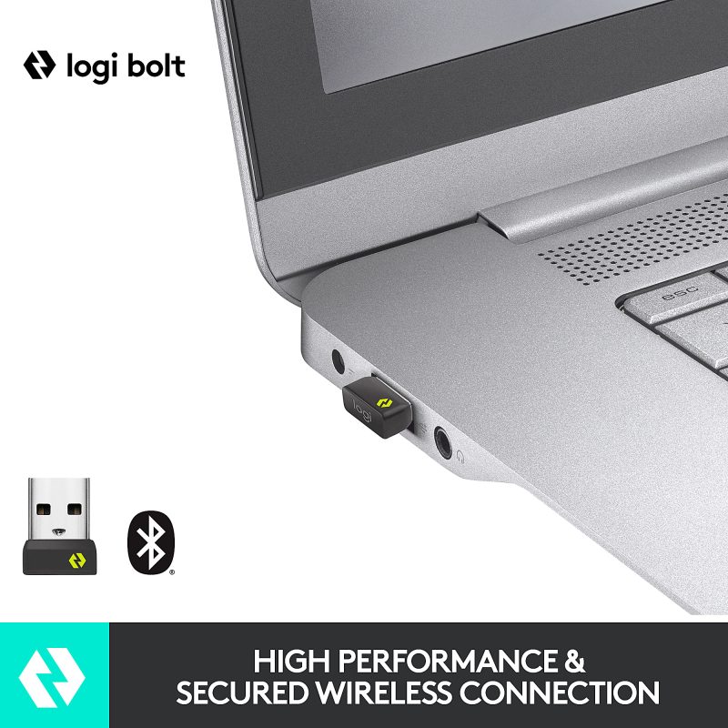 Logitech MX Keys Wireless Illuminated Keyboard for Business, Quiet Perfect-Stroke Keys, Logi Bolt Technology - Graphite - Wireless Connectivity - Bluetooth - 32.81 ft - iPhone, iPad, iPad mini, iPod, Tablet, Desktop Computer, Notebook, Smartphone - Image 2