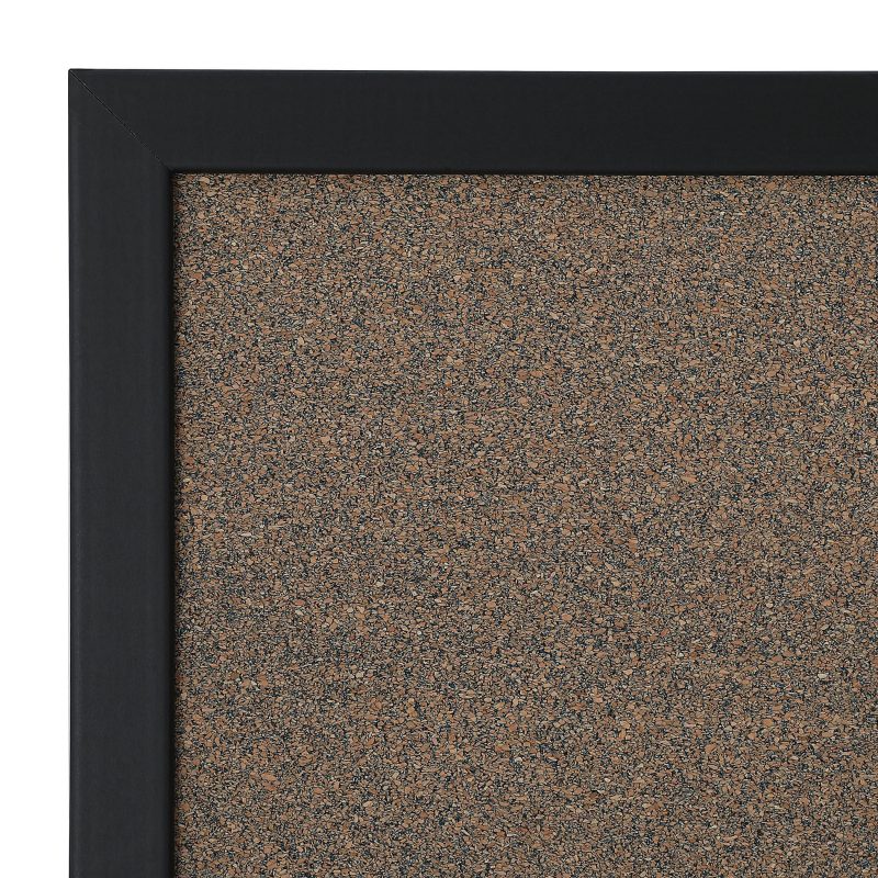 Realspace™ Magnetic Dry-Erase Whiteboard/Cork Bulletin Board, 24'' x 36", Black Frame - Image 3
