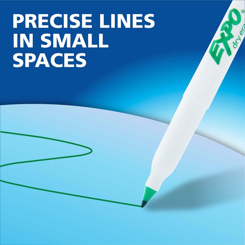 EXPO® Low-Odor Ultra-Fine Tip Dry-Erase Markers, Black, Pack Of 36 - Image 7