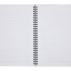 Office Depot® Brand Wirebound Business Notebook, Hard Back Cover, 7-1/4" x 9-1/2", Narrow Ruled, 80 Sheets, Black - Image 3