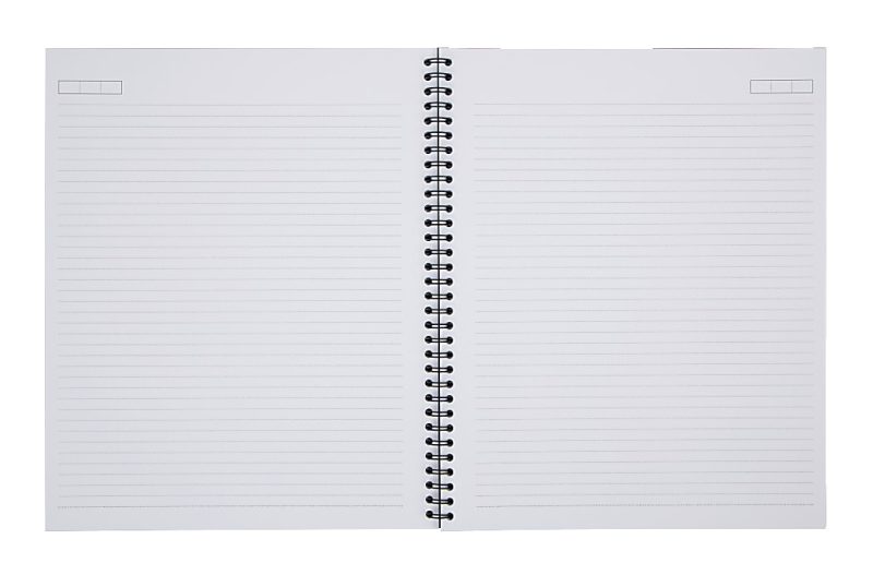 Office Depot® Brand Wirebound Business Notebook, 8-7/8" x 11", 1 Subject, Narrow Ruled, 80 Sheets, Black - Image 2