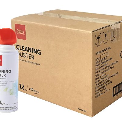 Office Depot® Brand Cleaning Duster, 10 Oz., Pack of 12 Cans
