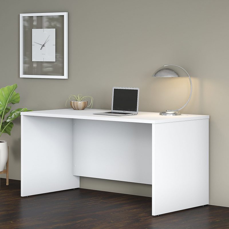 Bush Business Furniture Studio C 60"W Office Computer Desk, White, Standard Delivery - Image 2