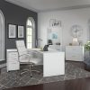 Bush Business Furniture Studio C 60"W Office Computer Desk, White, Standard Delivery - Image 6