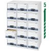 Bankers Box® Stor/Drawer® Steel Plus™ Drawer File, Letter Size, 23 1/4" x 12 1/2" x 10 3/8", 60% Recycled, White/Blue, Pack Of 6 - Image 2